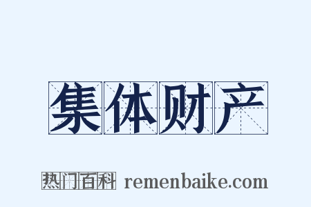 集体财产是什么意思的图片